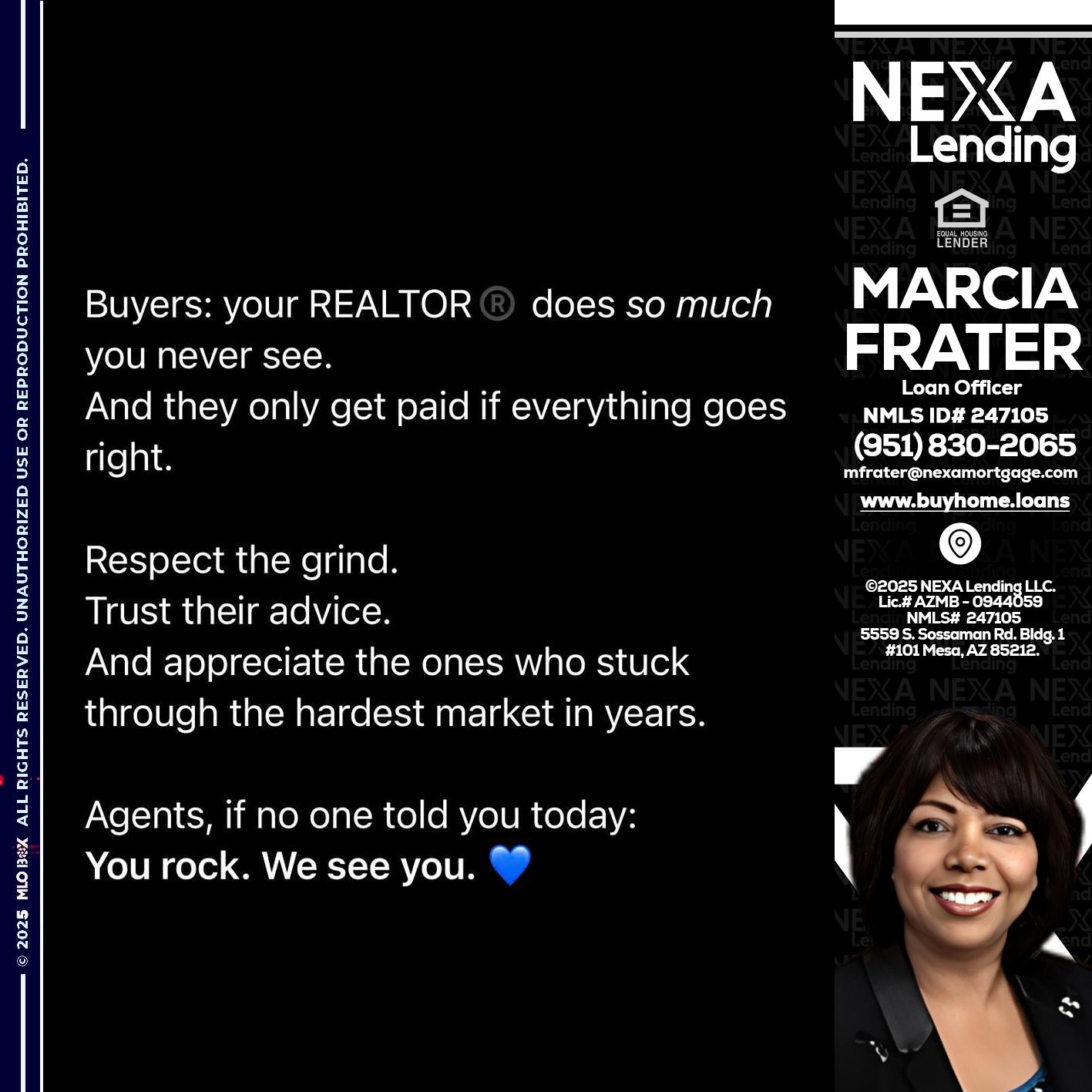 BUYERS - Marcia Frater -Loan Officer