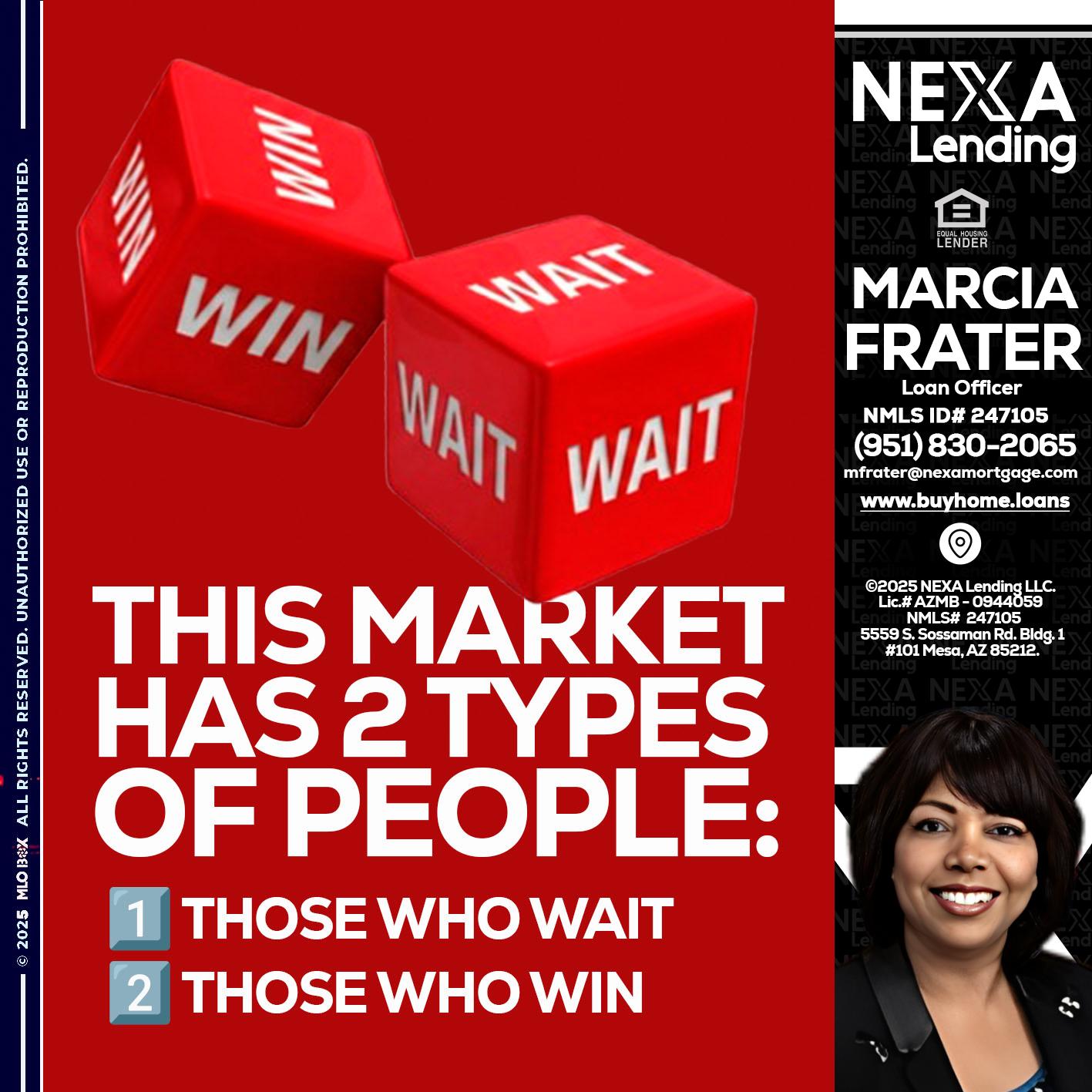 this market - Marcia Frater -Loan Officer