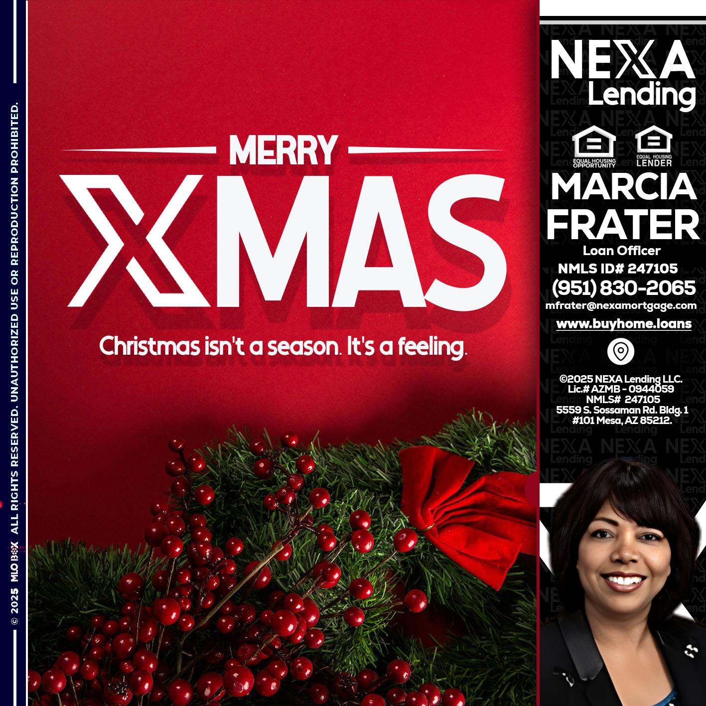 merry xmas - Marcia Frater -Loan Officer