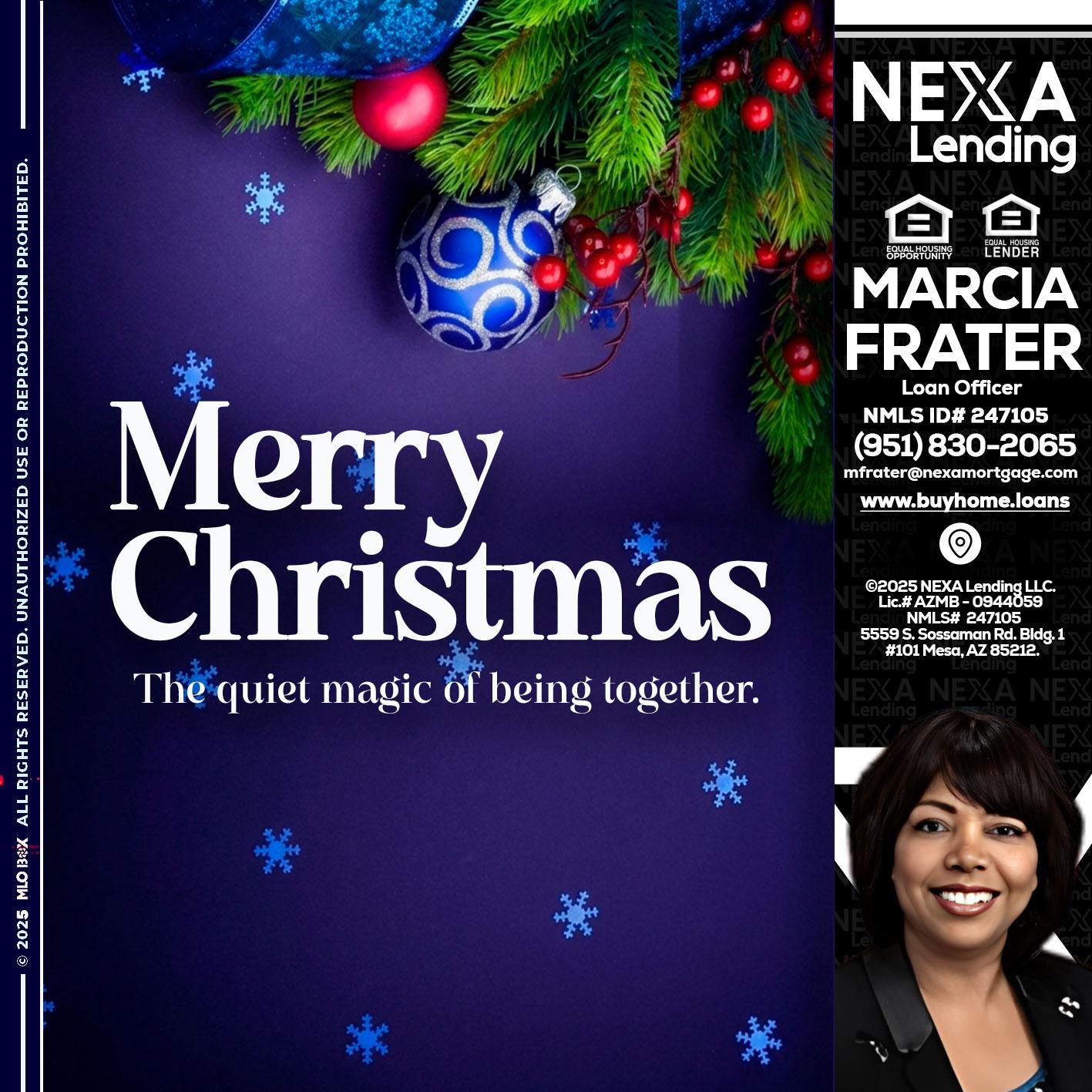 merry christmas - Marcia Frater -Loan Officer