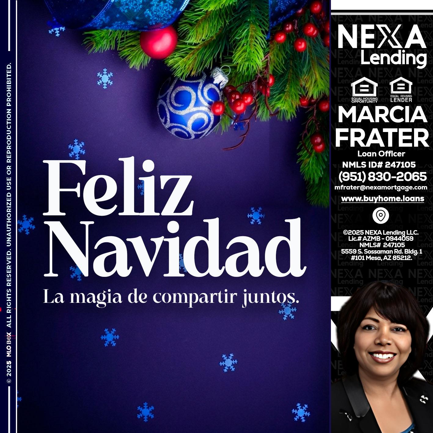 FELIZ NAVIDAD - Marcia Frater -Loan Officer