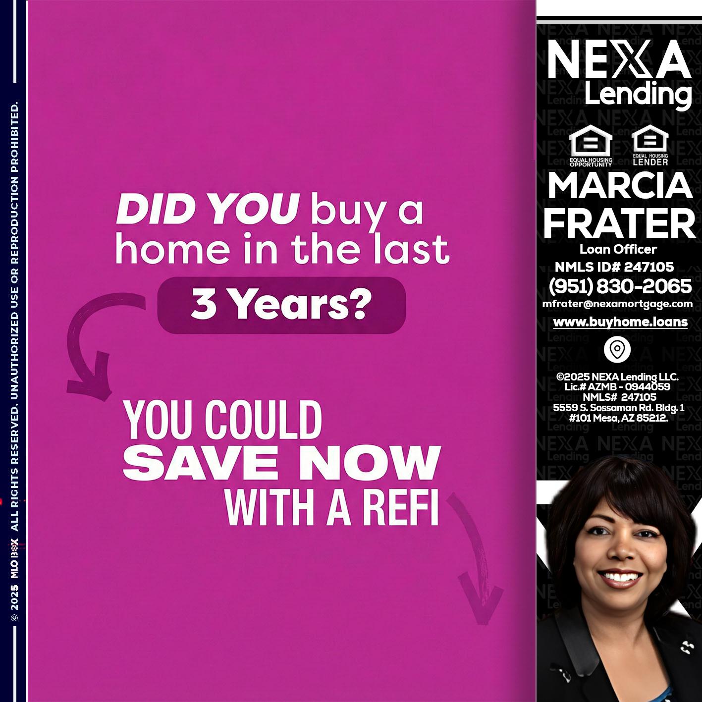 did you - Marcia Frater -Loan Officer