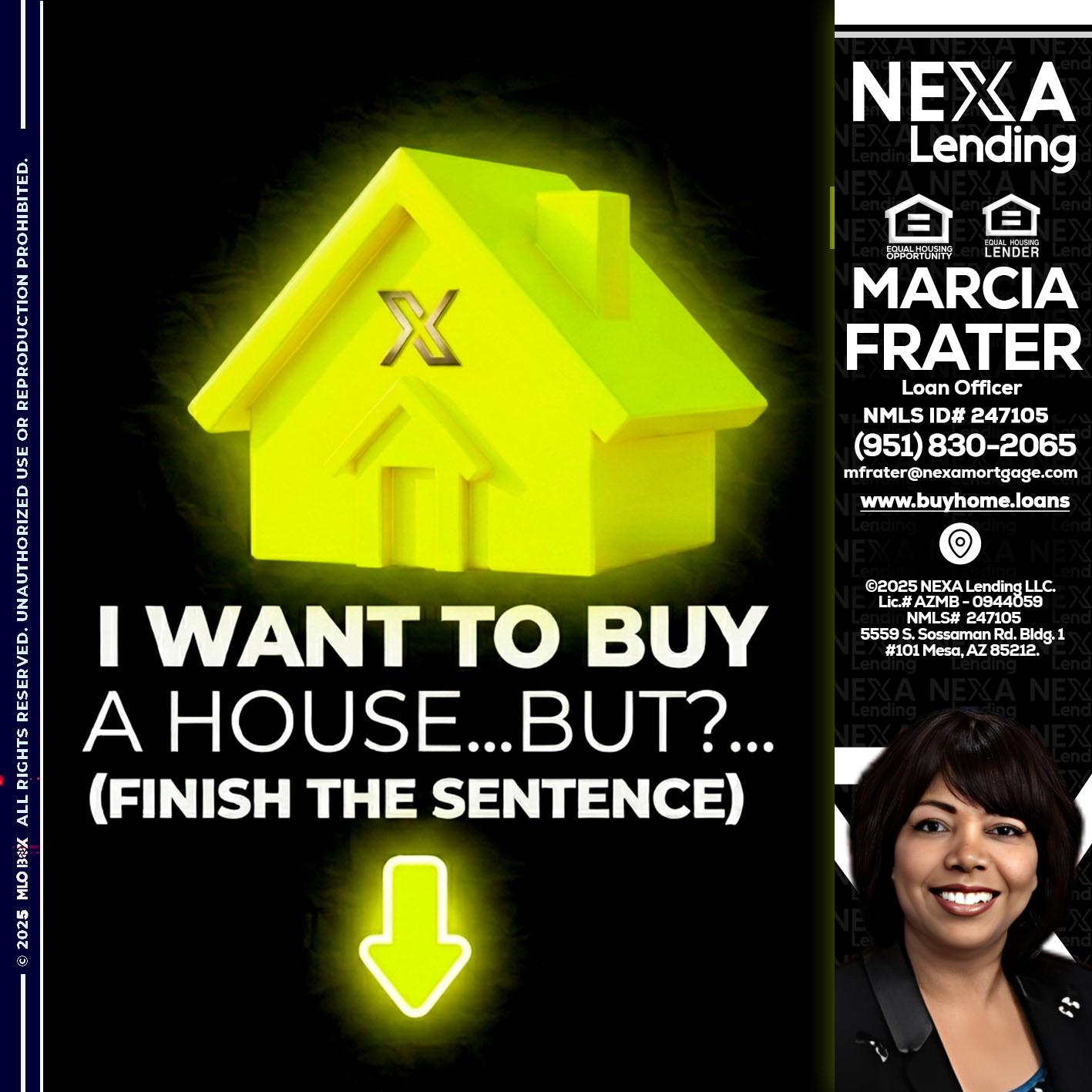 i want to buy - Marcia Frater -Loan Officer