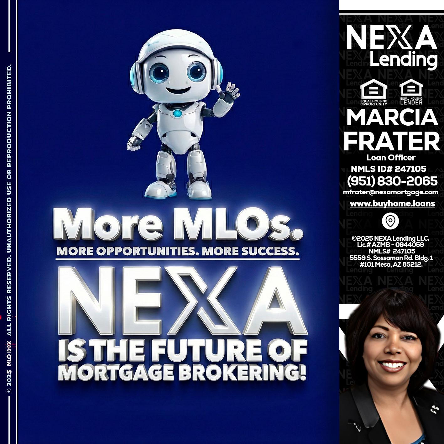 MORE MLOs - Marcia Frater -Loan Officer