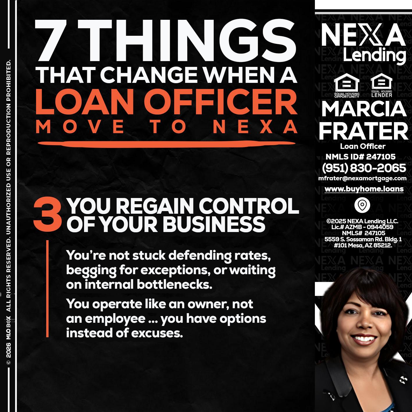 7 things (3) - Marcia Frater -Loan Officer