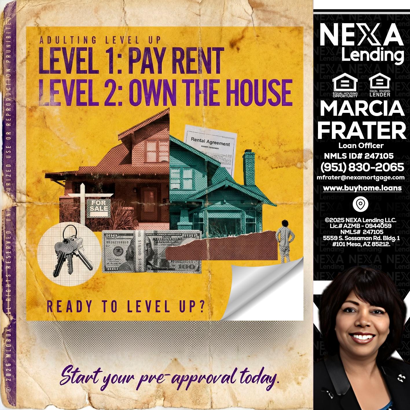 LEVEL 1 - Marcia Frater -Loan Officer