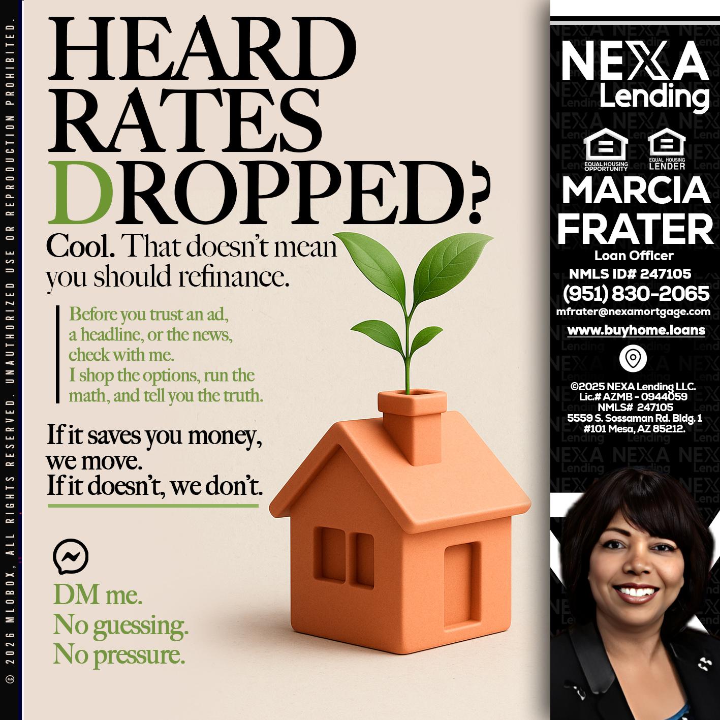 HEARD RATES - Marcia Frater -Loan Officer