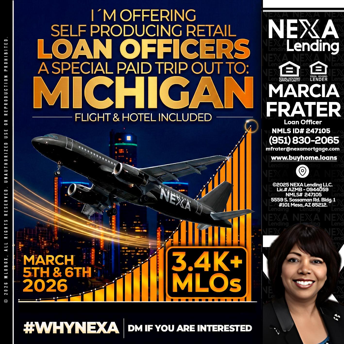 MICHIGAN - Marcia Frater -Loan Officer