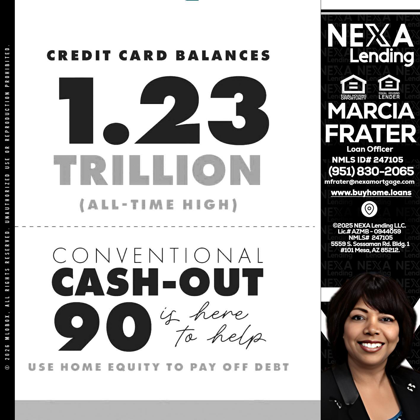 CREDIT CARD BALANCE - Marcia Frater -Loan Officer