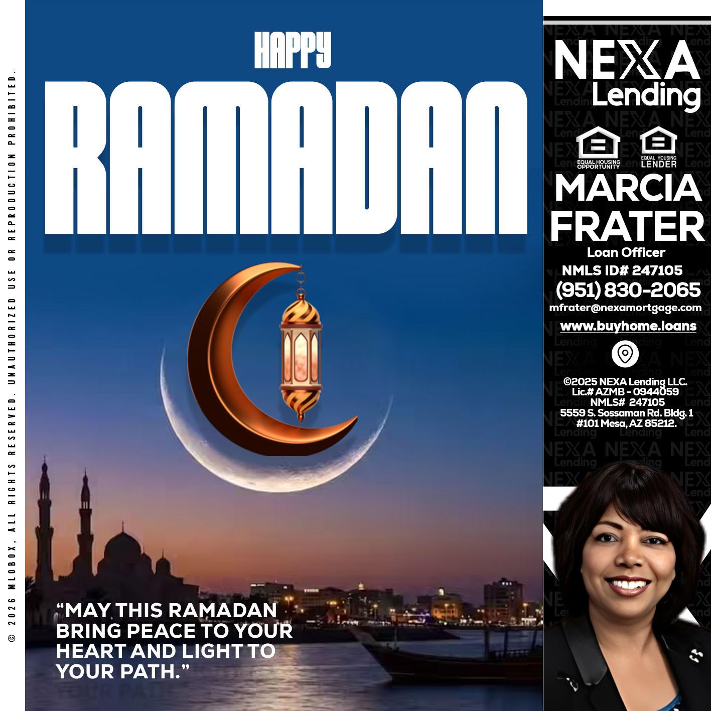 RAMADAN - Marcia Frater -Loan Officer