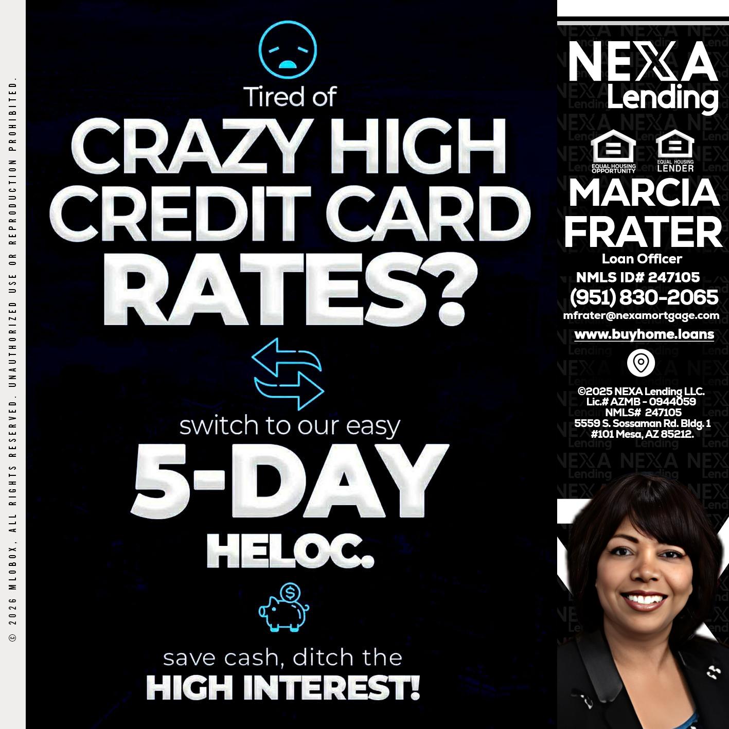 CRAZY HIGH - Marcia Frater -Loan Officer