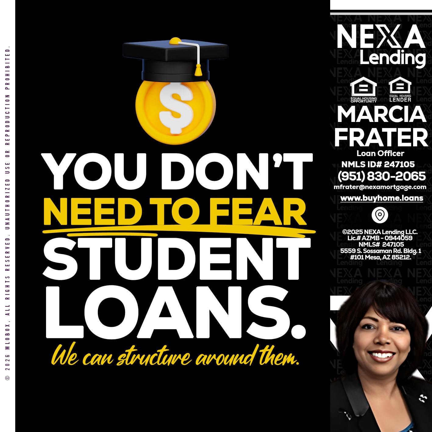 YOU DONT NEED - Marcia Frater -Loan Officer