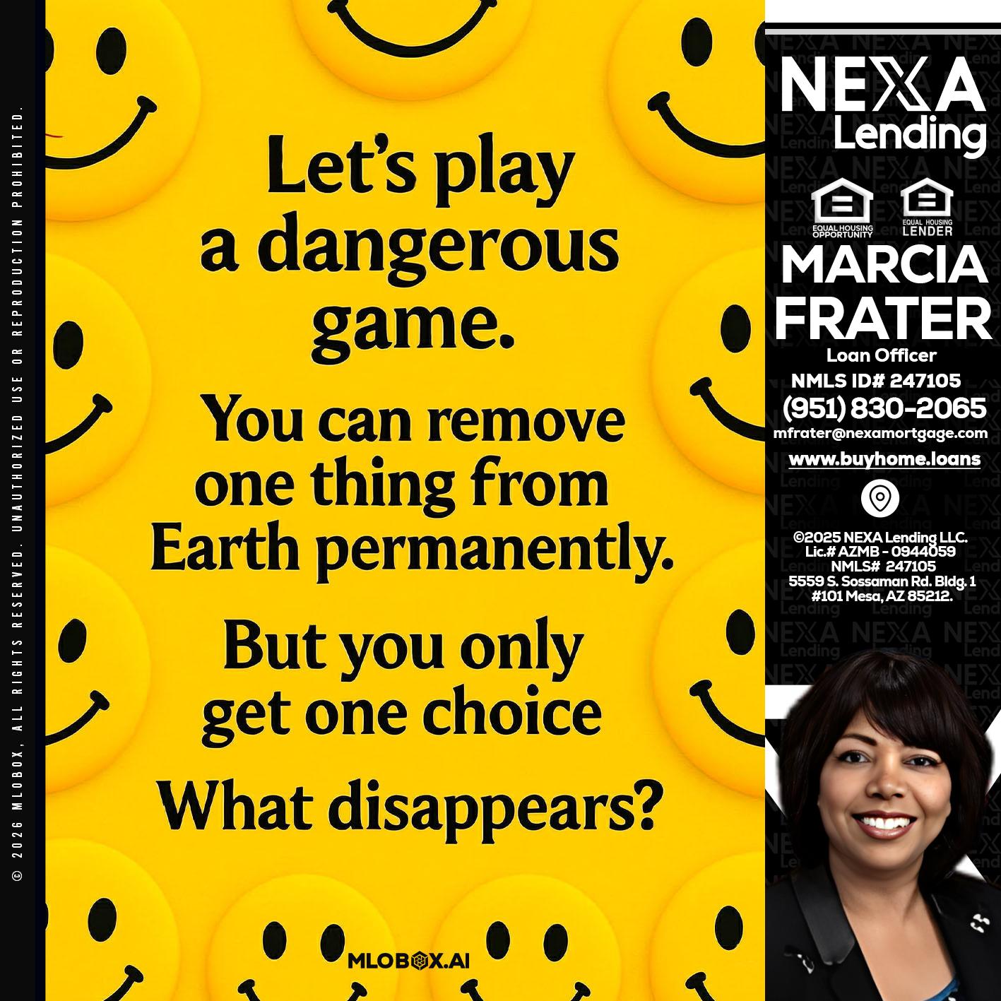 LETS PLAY - Marcia Frater -Loan Officer