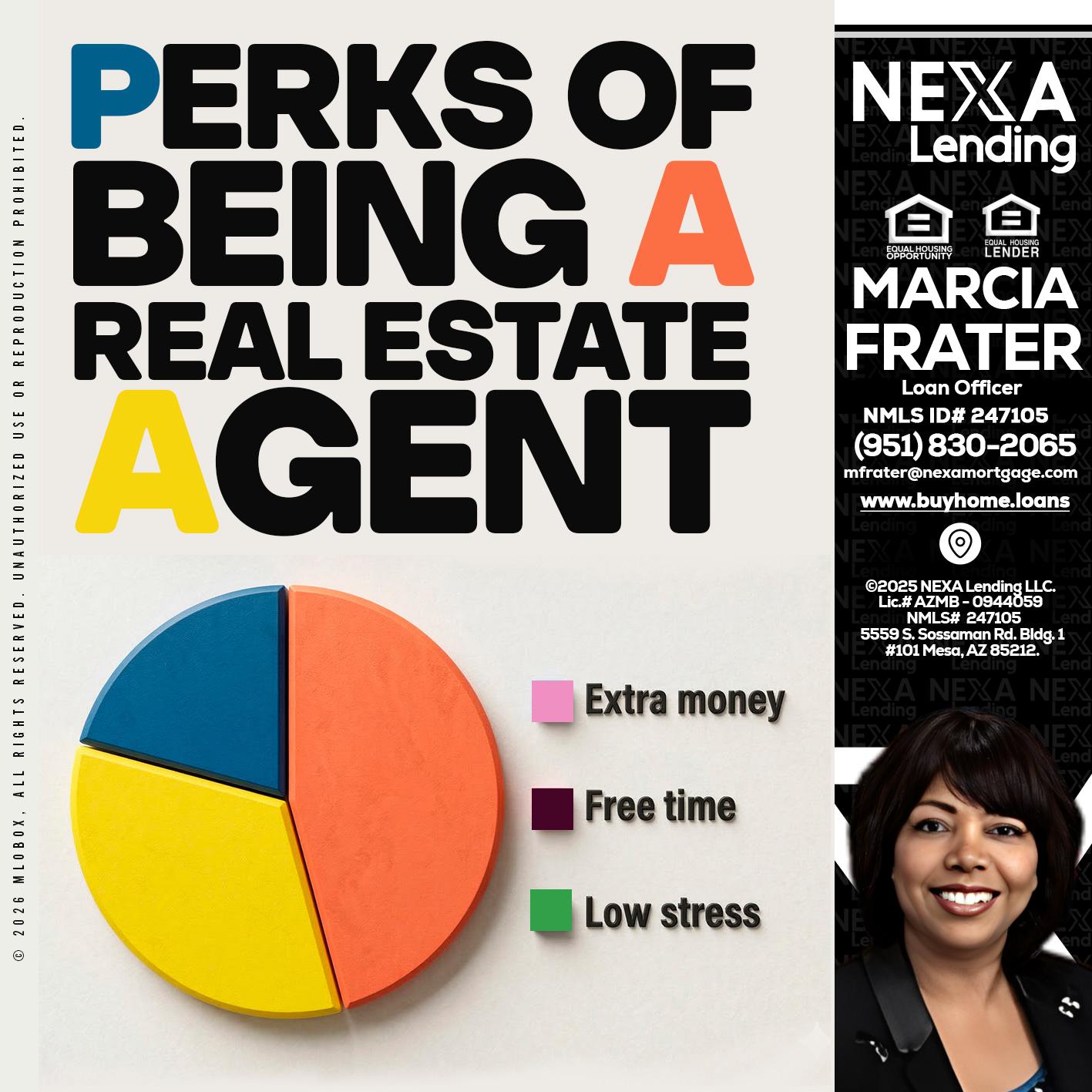 PERKS OF BEING - Marcia Frater -Loan Officer