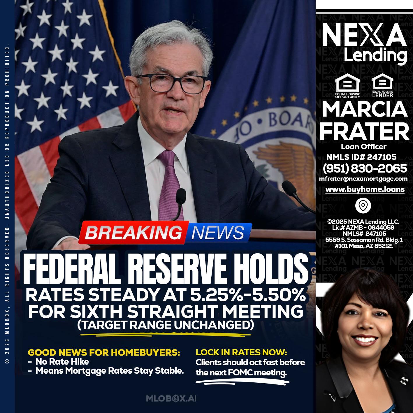 federal reserve - Marcia Frater -Loan Officer