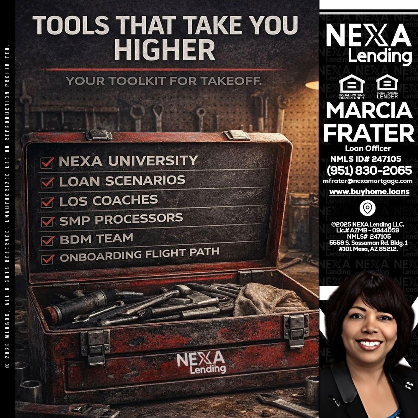 TOOLS THAT - Marcia Frater -Loan Officer