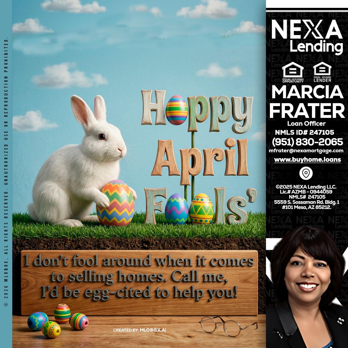 happy april fools - Marcia Frater -Loan Officer