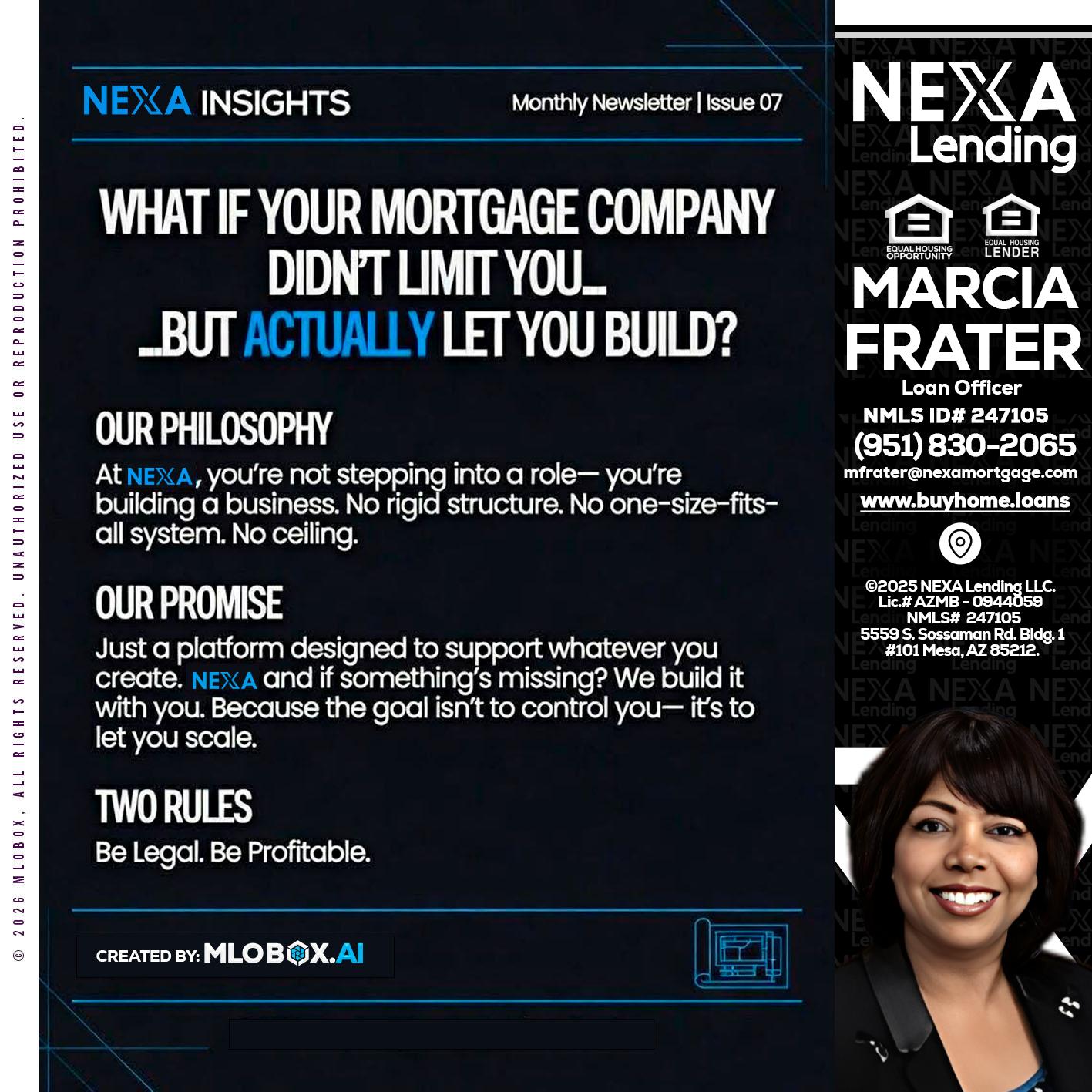 NEXA INSIGHTS - Marcia Frater -Loan Officer
