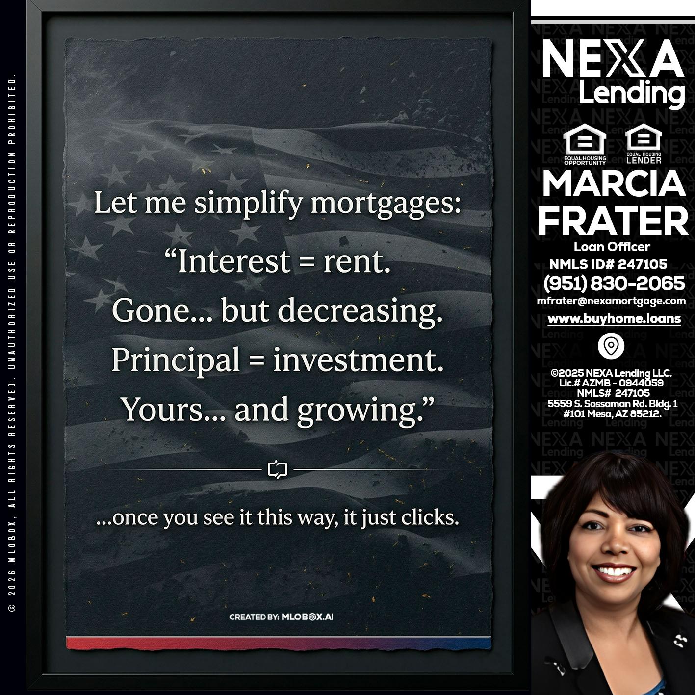 LET ME SIMPLIFY - Marcia Frater -Loan Officer