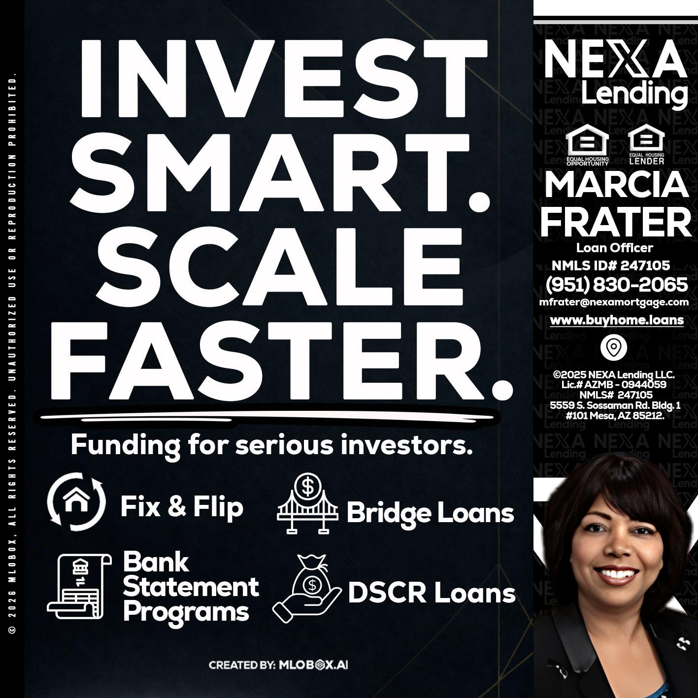 INVEST SMART - Marcia Frater -Loan Officer