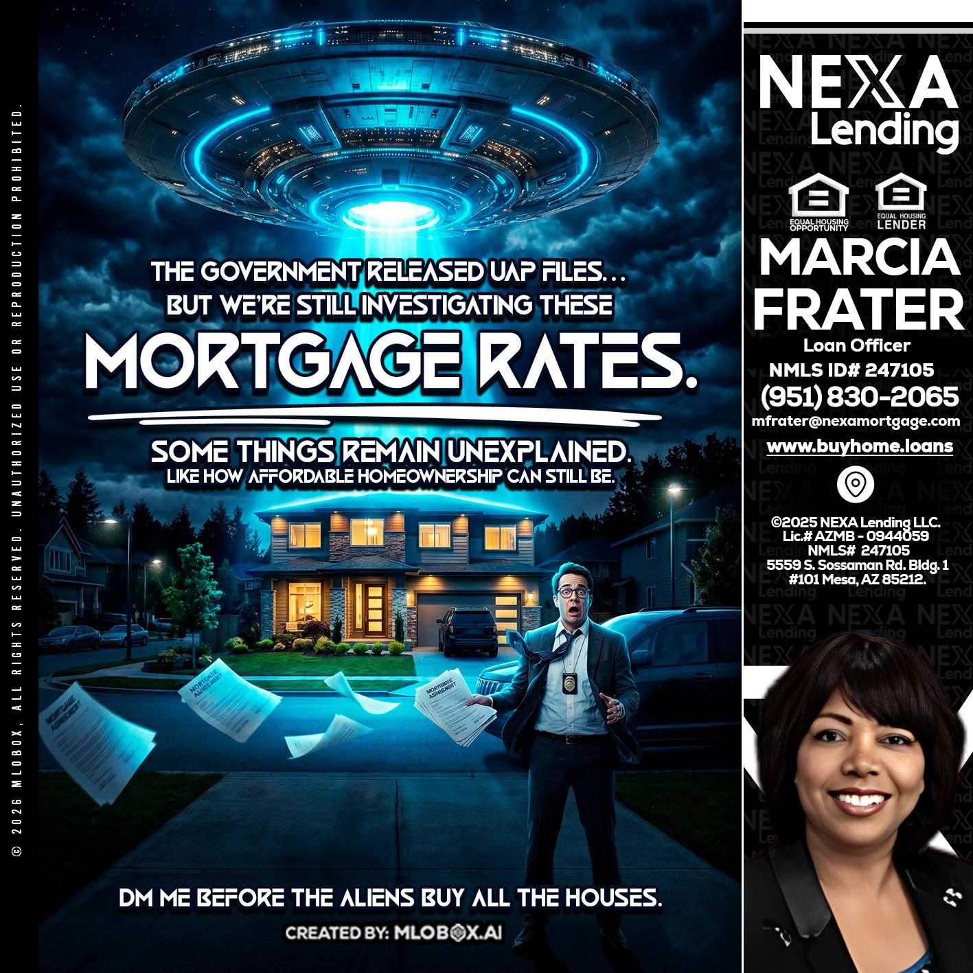 MORTGAGE RATES - Marcia Frater -Loan Officer