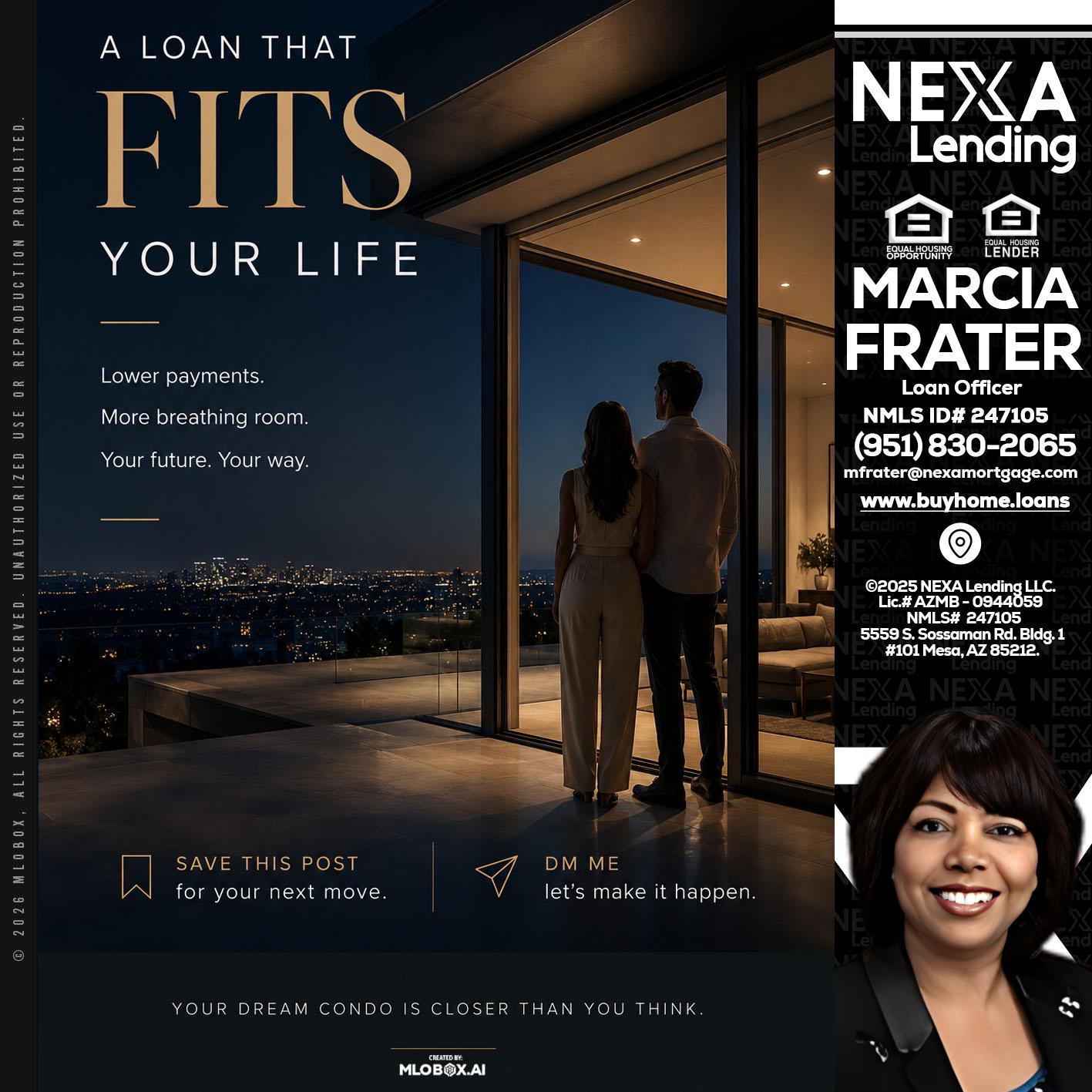 LOANS THAT FIT - Marcia Frater -Loan Officer