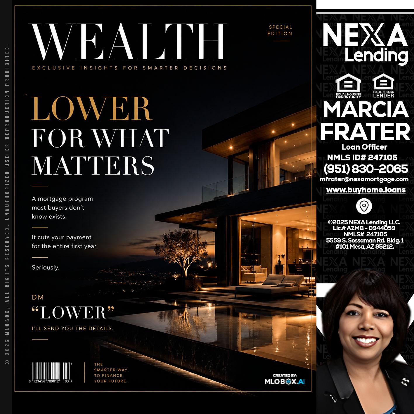 WEALTH - Marcia Frater -Loan Officer