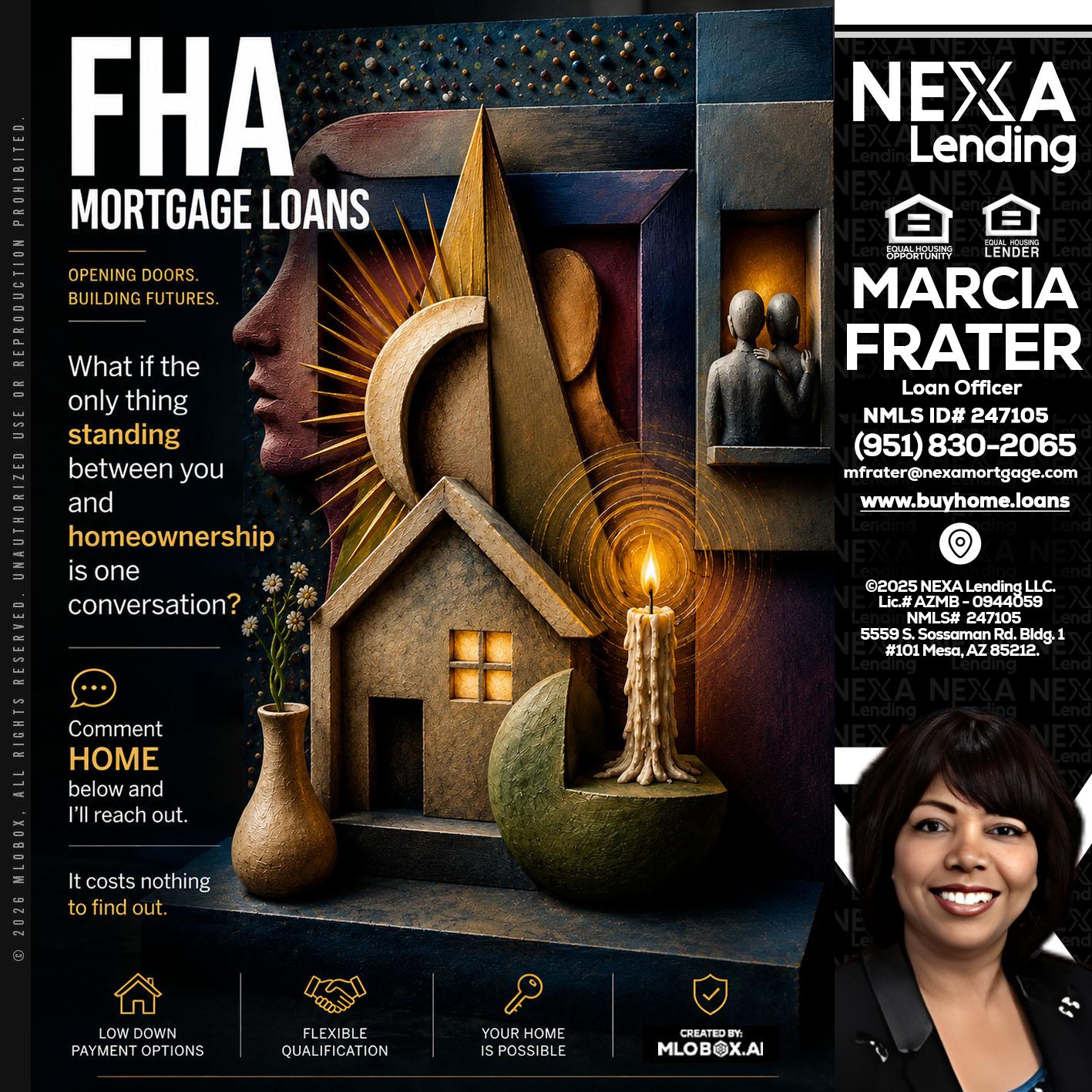 FHA - Marcia Frater -Loan Officer