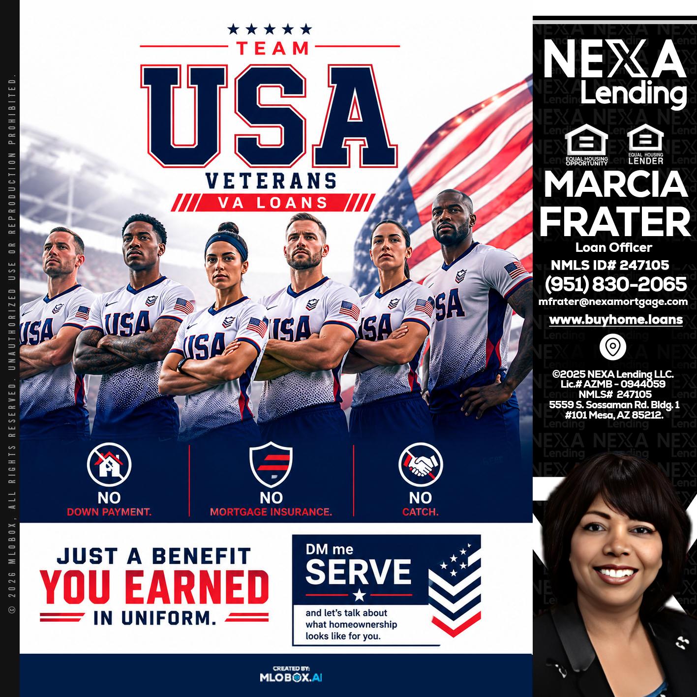 USA TEAM - Marcia Frater -Loan Officer