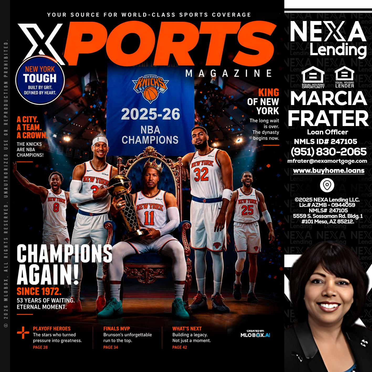 XPORTS MAGAZINE - Marcia Frater -Loan Officer