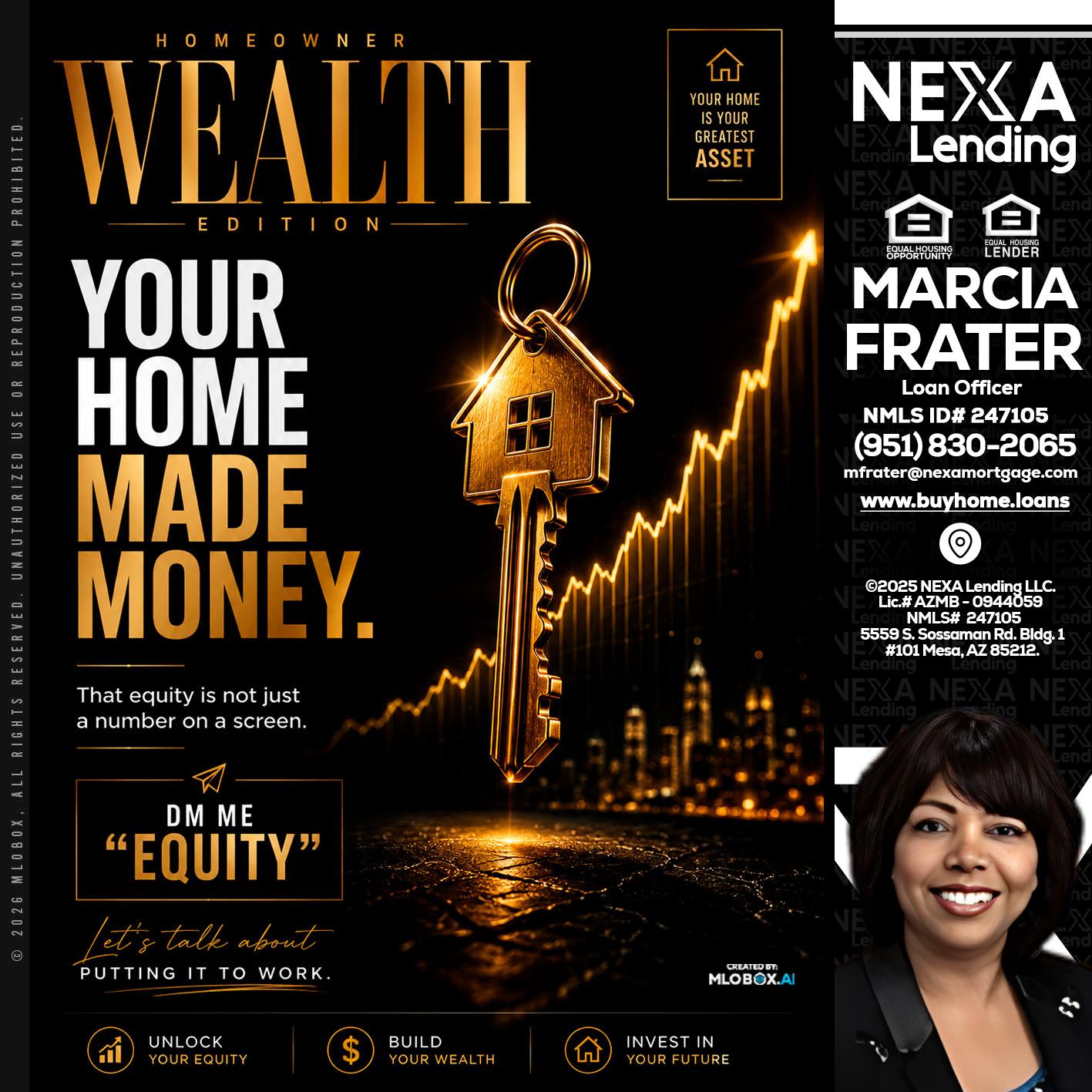 YOUR HOME MADE - Marcia Frater -Loan Officer