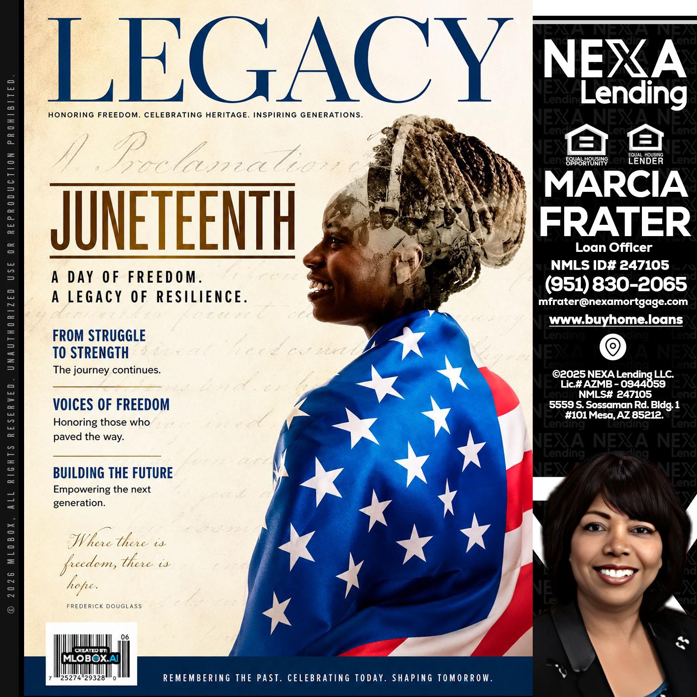 LEGACY - Marcia Frater -Loan Officer