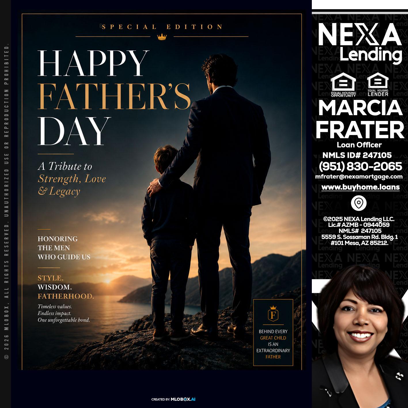 HAPPY FATHERS DAY - Marcia Frater -Loan Officer
