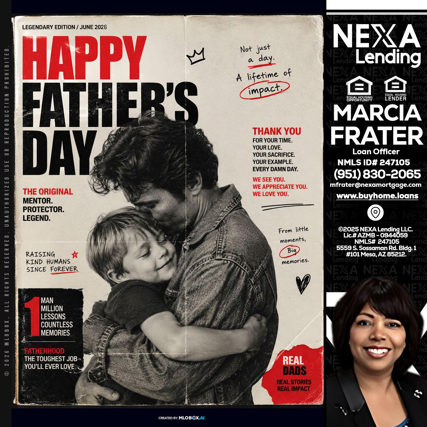 HAPPY FATHERS DAY - Marcia Frater -Loan Officer
