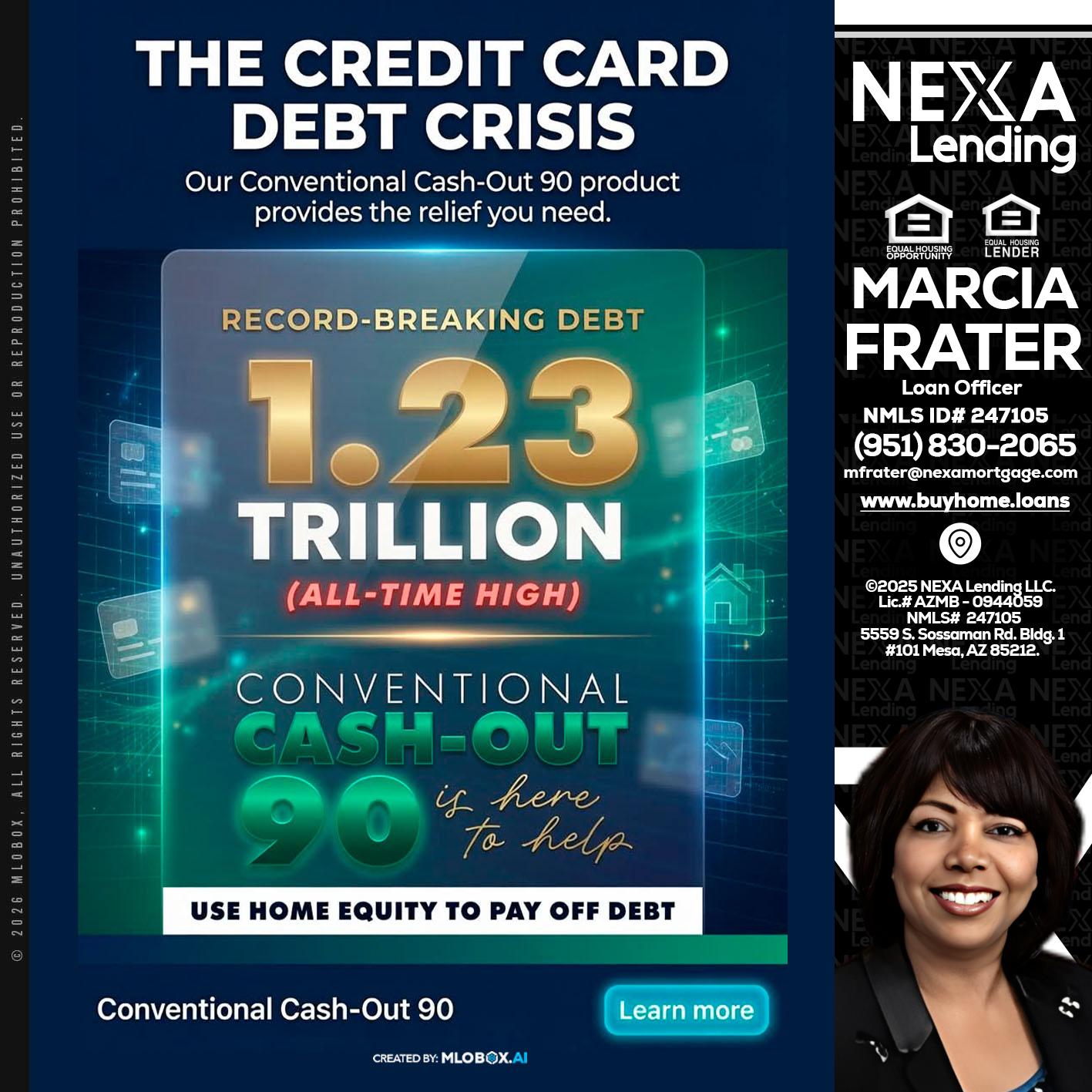 THE CREDIT CARD - Marcia Frater -Loan Officer