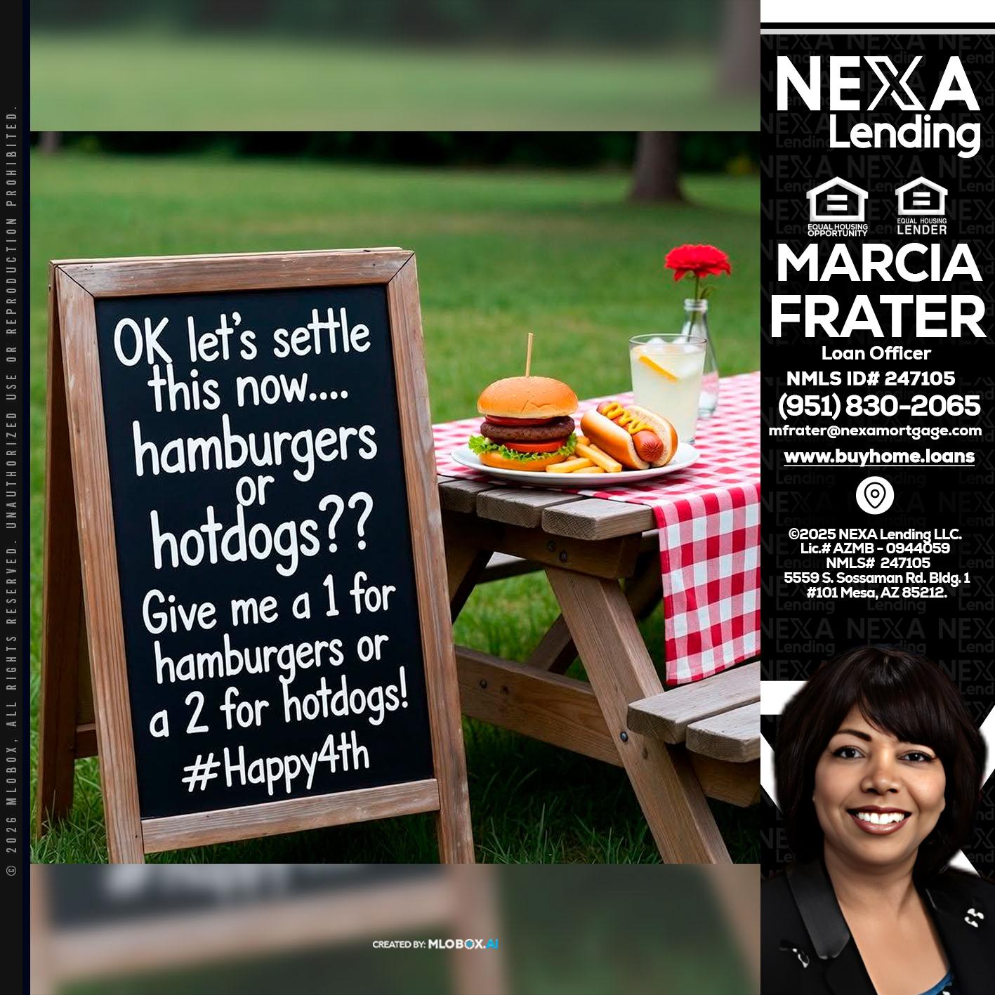 let settle this - Marcia Frater -Loan Officer