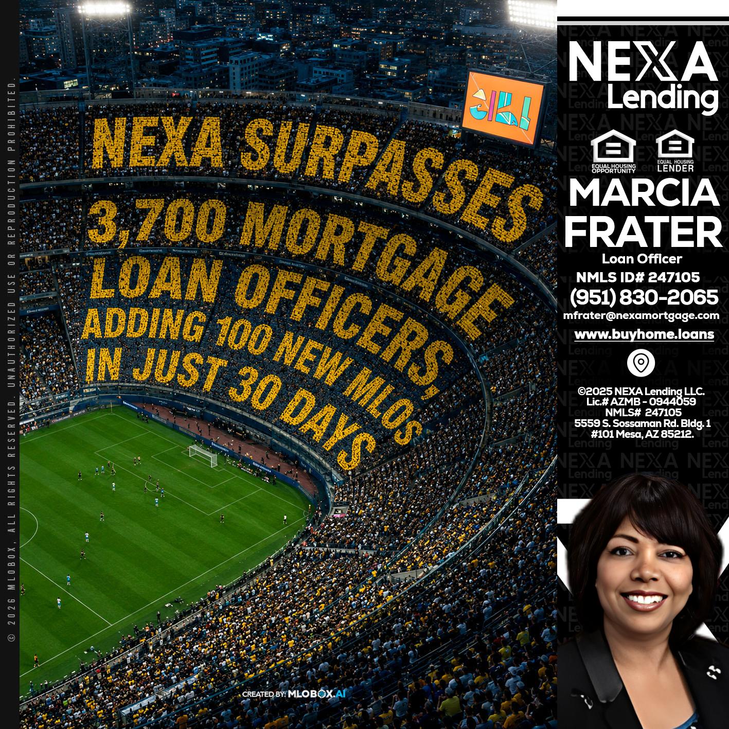 NEXA SURPASSES - Marcia Frater -Loan Officer