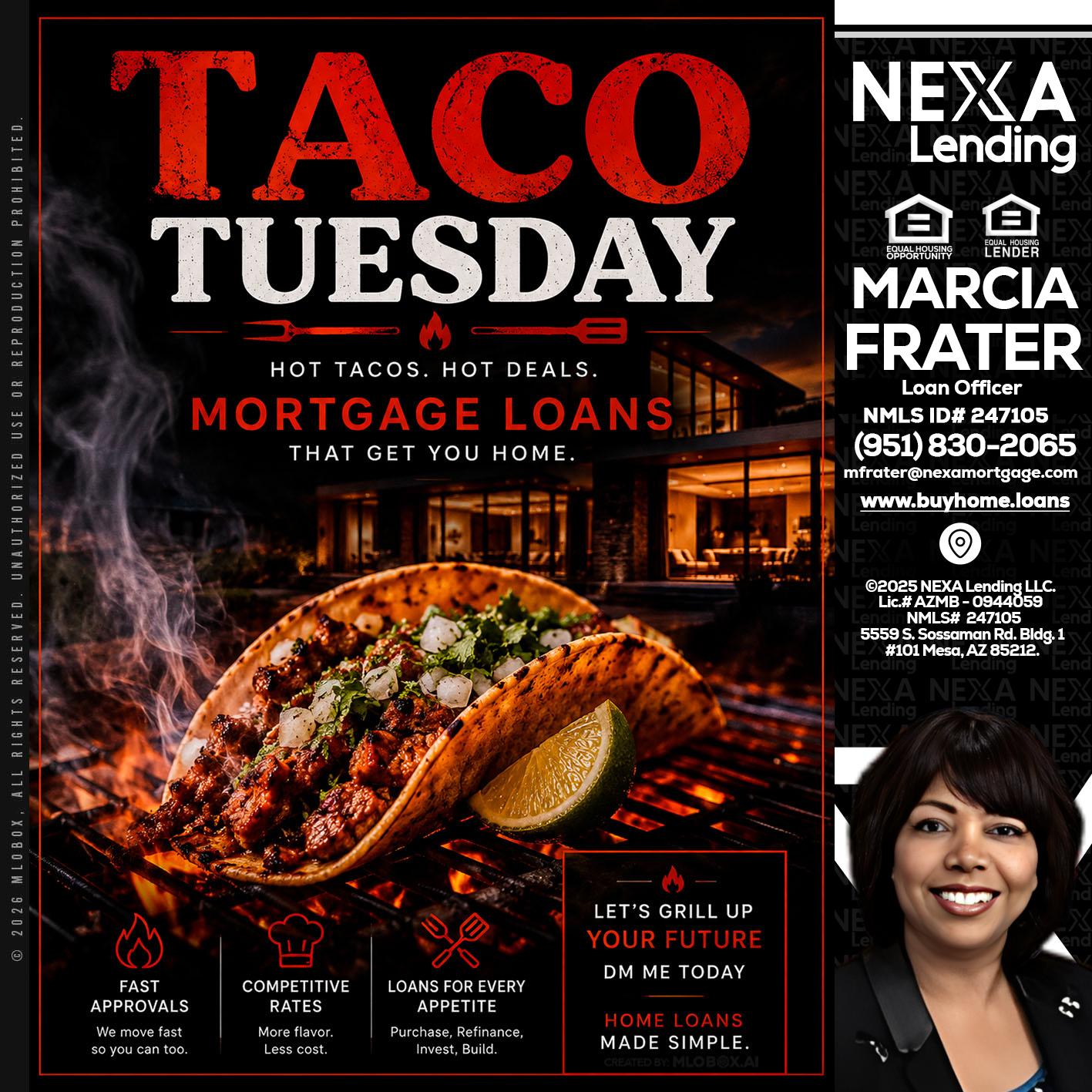 TACO TUESDAY - Marcia Frater -Loan Officer