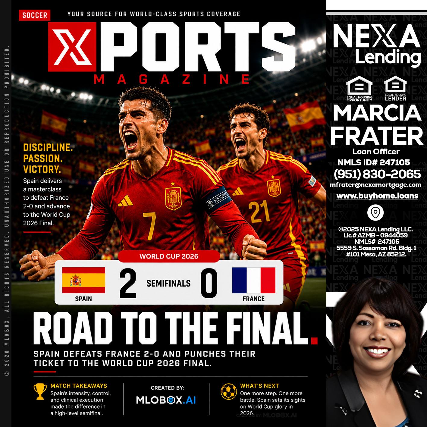 XPORTS WORLD CUP 2026 - Marcia Frater -Loan Officer