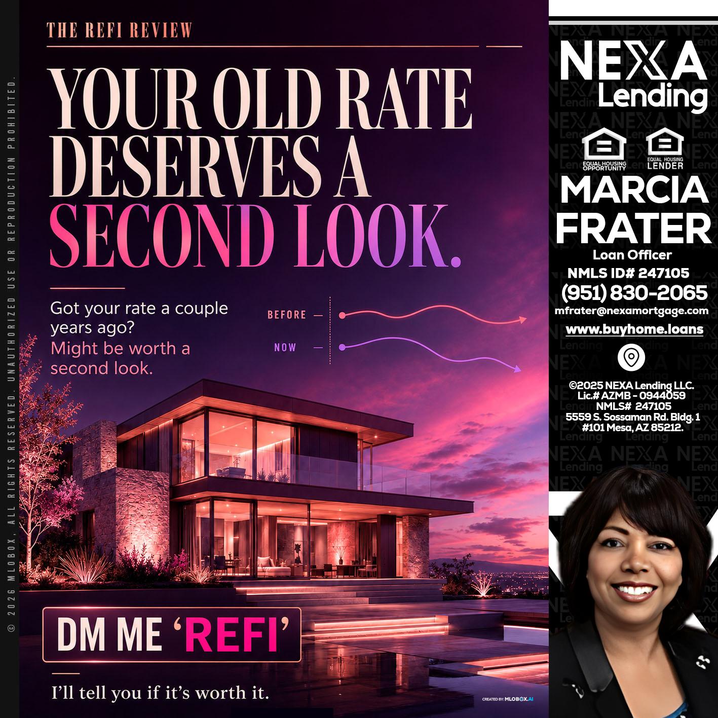 YOUR OLD - Marcia Frater -Loan Officer