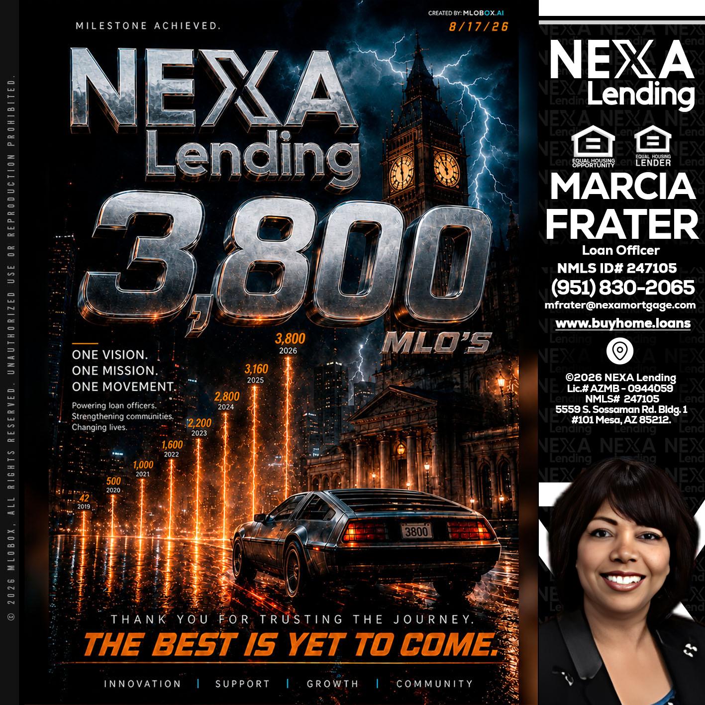 3800 future - Marcia Frater -Loan Officer