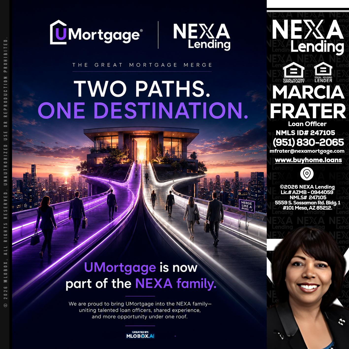two path - Marcia Frater -Loan Officer