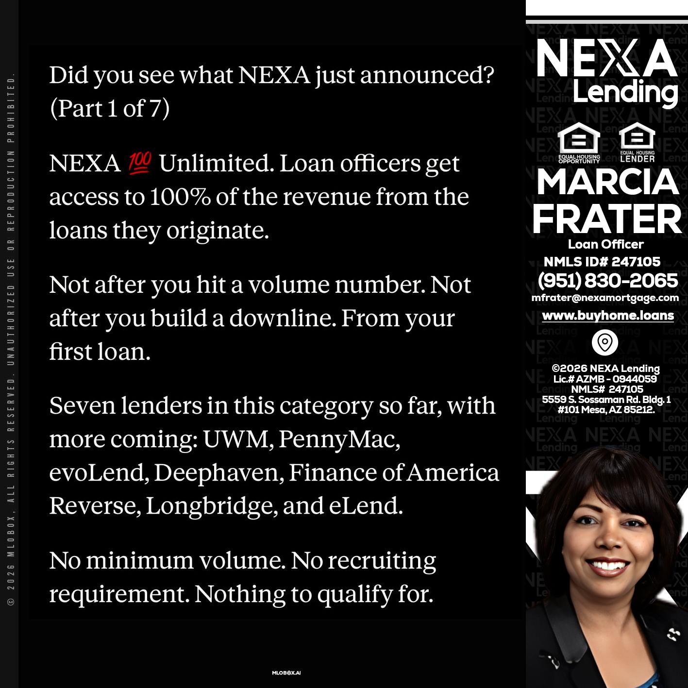 DID YOU KNOW - Marcia Frater -Loan Officer