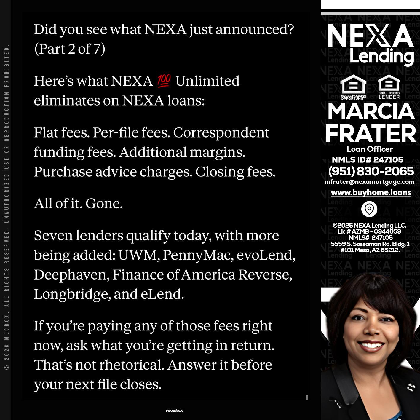 2 OF 7 - Marcia Frater -Loan Officer