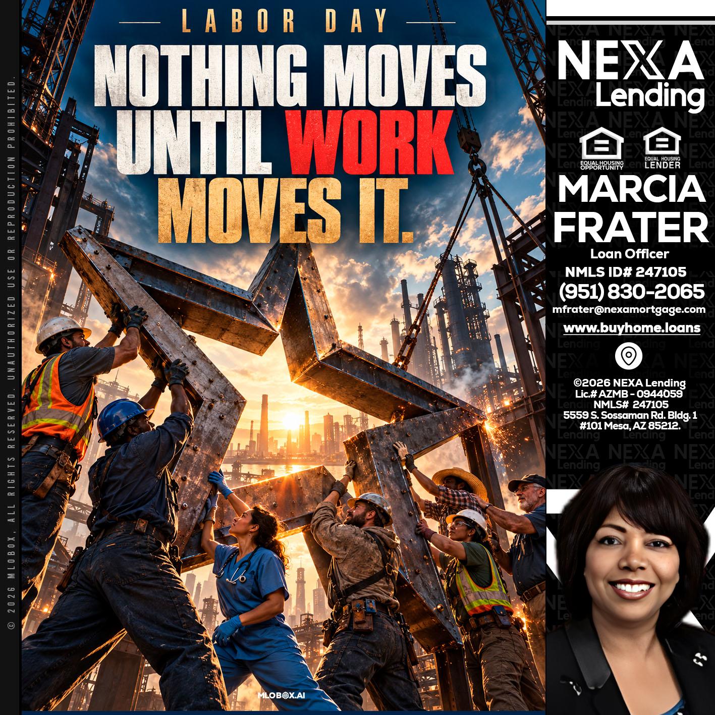 LABOR DAY - Marcia Frater -Loan Officer