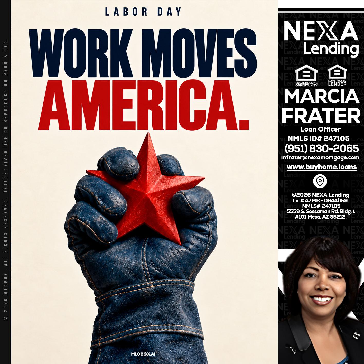 WORKS MOVES AMERICA - Marcia Frater -Loan Officer