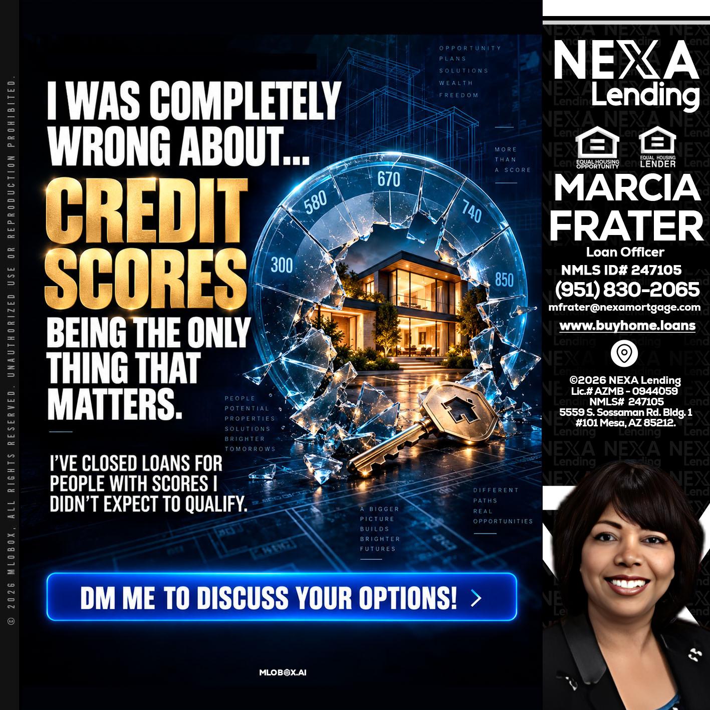 I WAS COMPLETY - Marcia Frater -Loan Officer