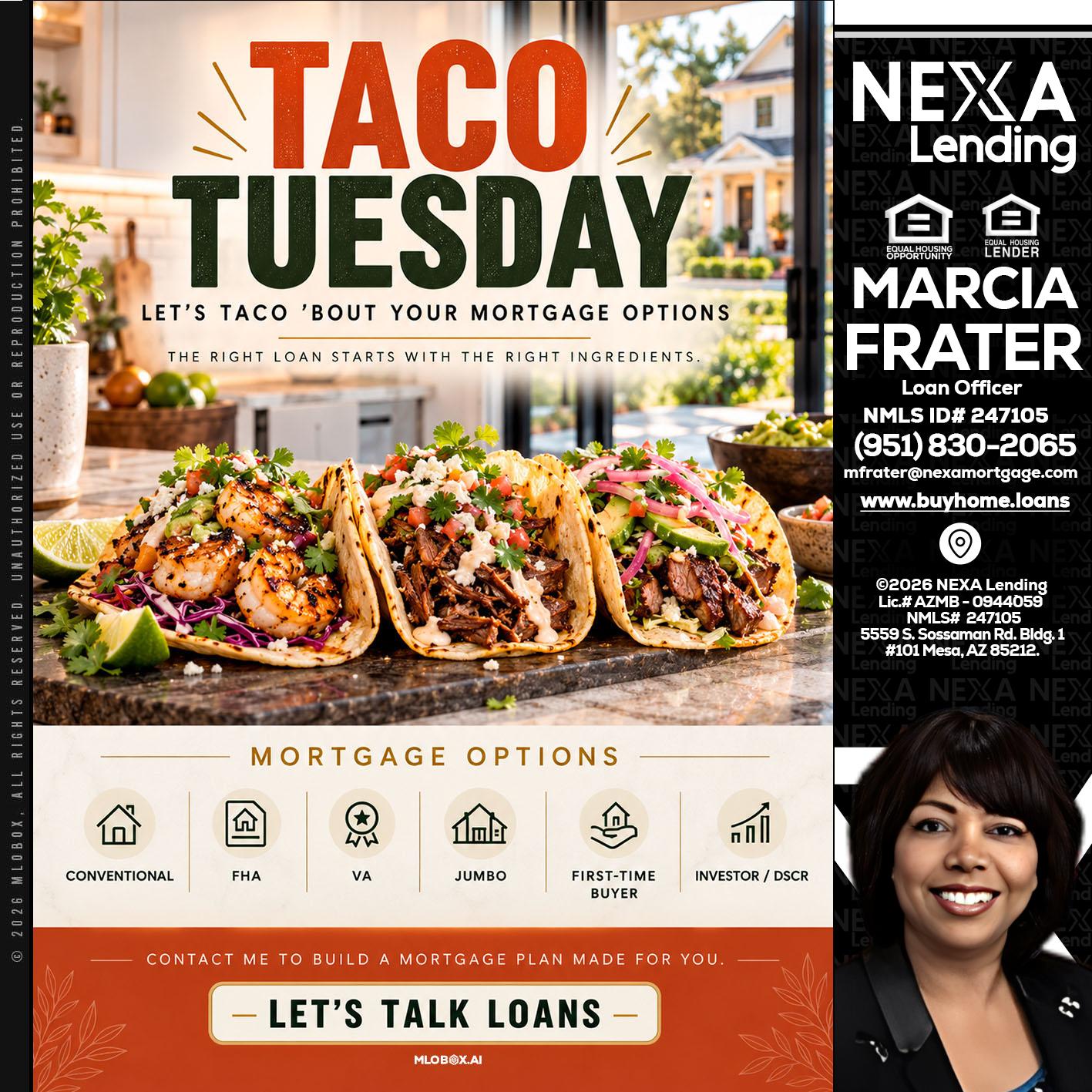 taco Tuesday - Marcia Frater -Loan Officer